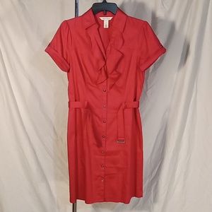 White house black market cranberry dress